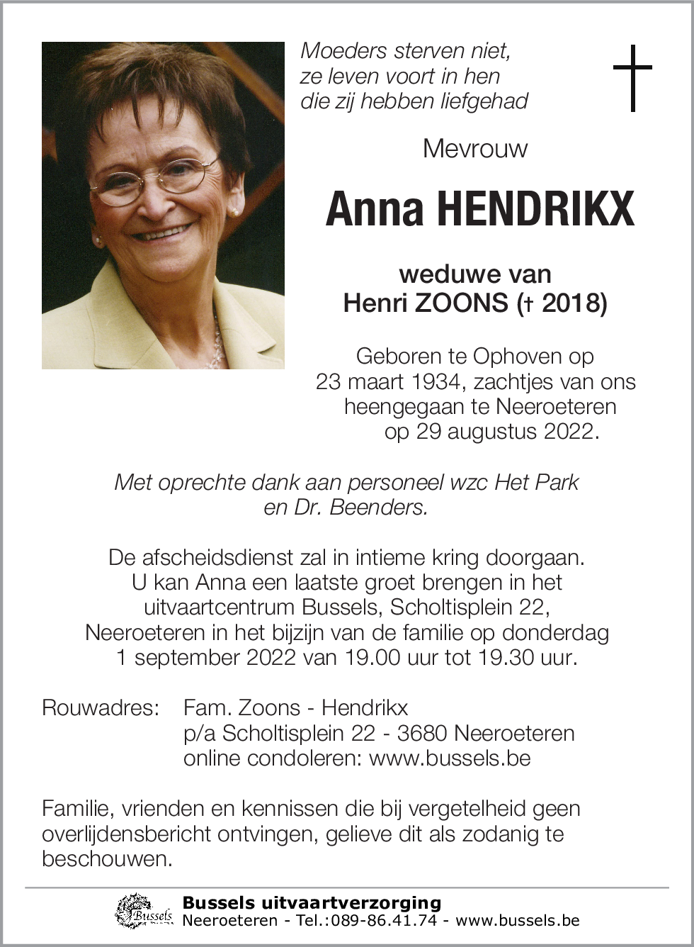 Anna HENDRIKX