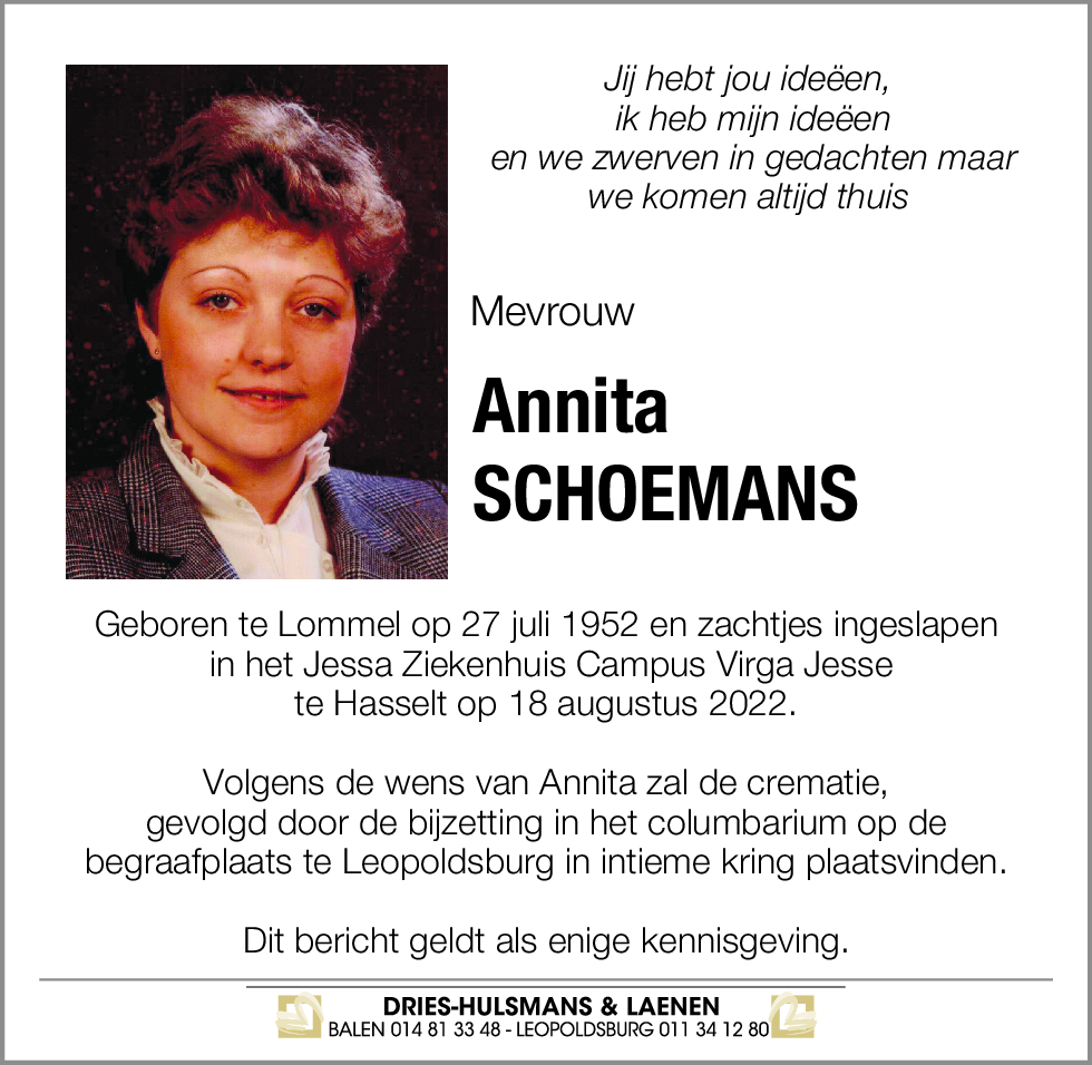Annita Schoemans