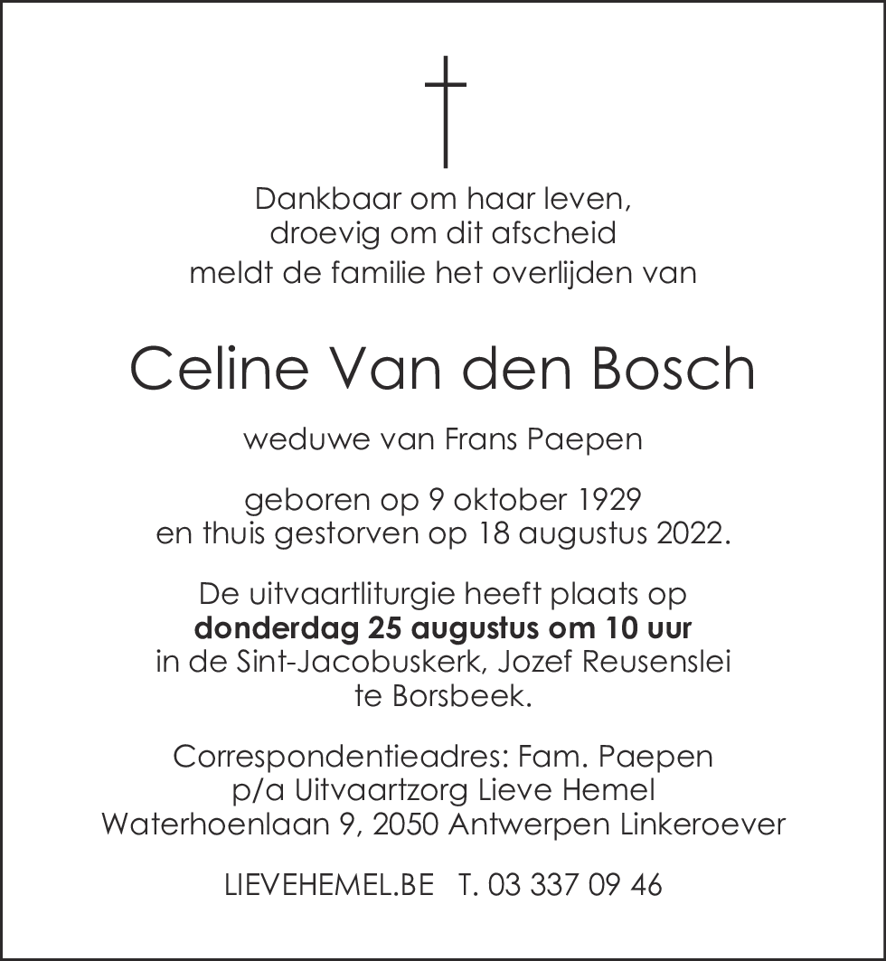 Celine Van den Bosch