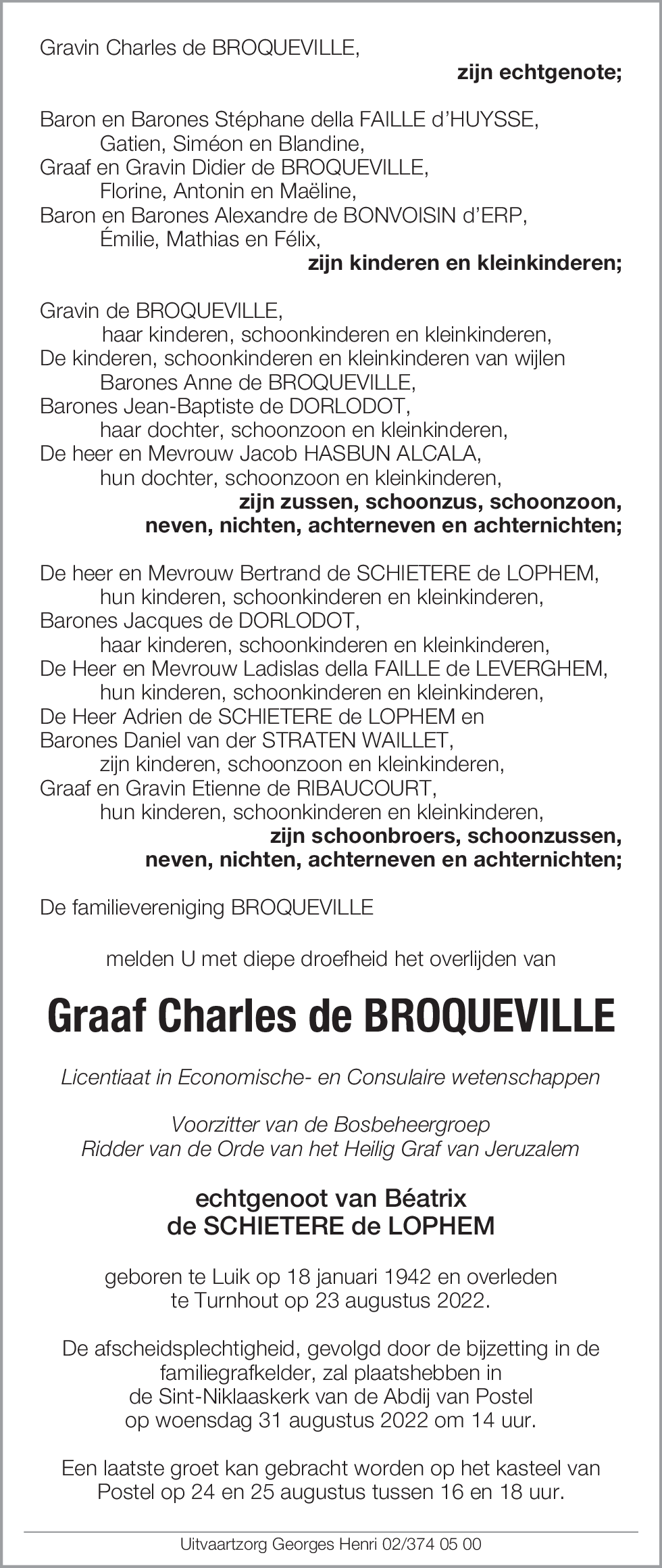 Charles de BROQUEVILLE