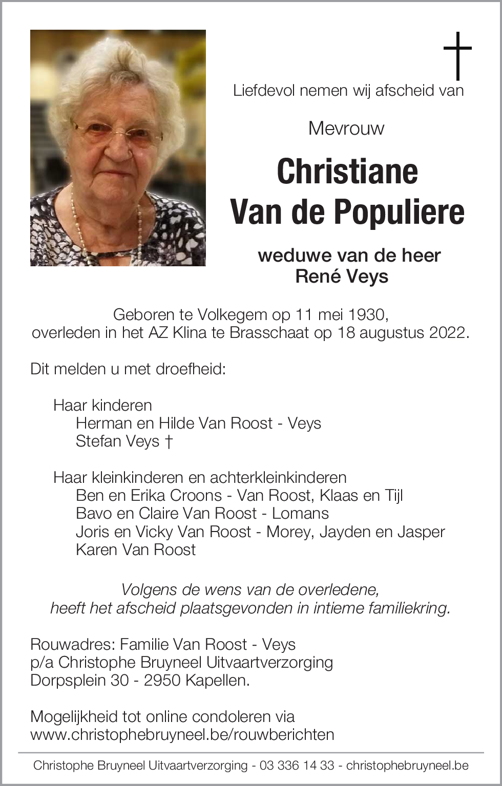Christiane Van de Populiere