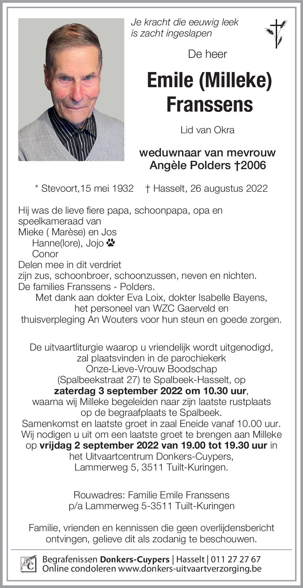 Emile (Milleke) Franssens