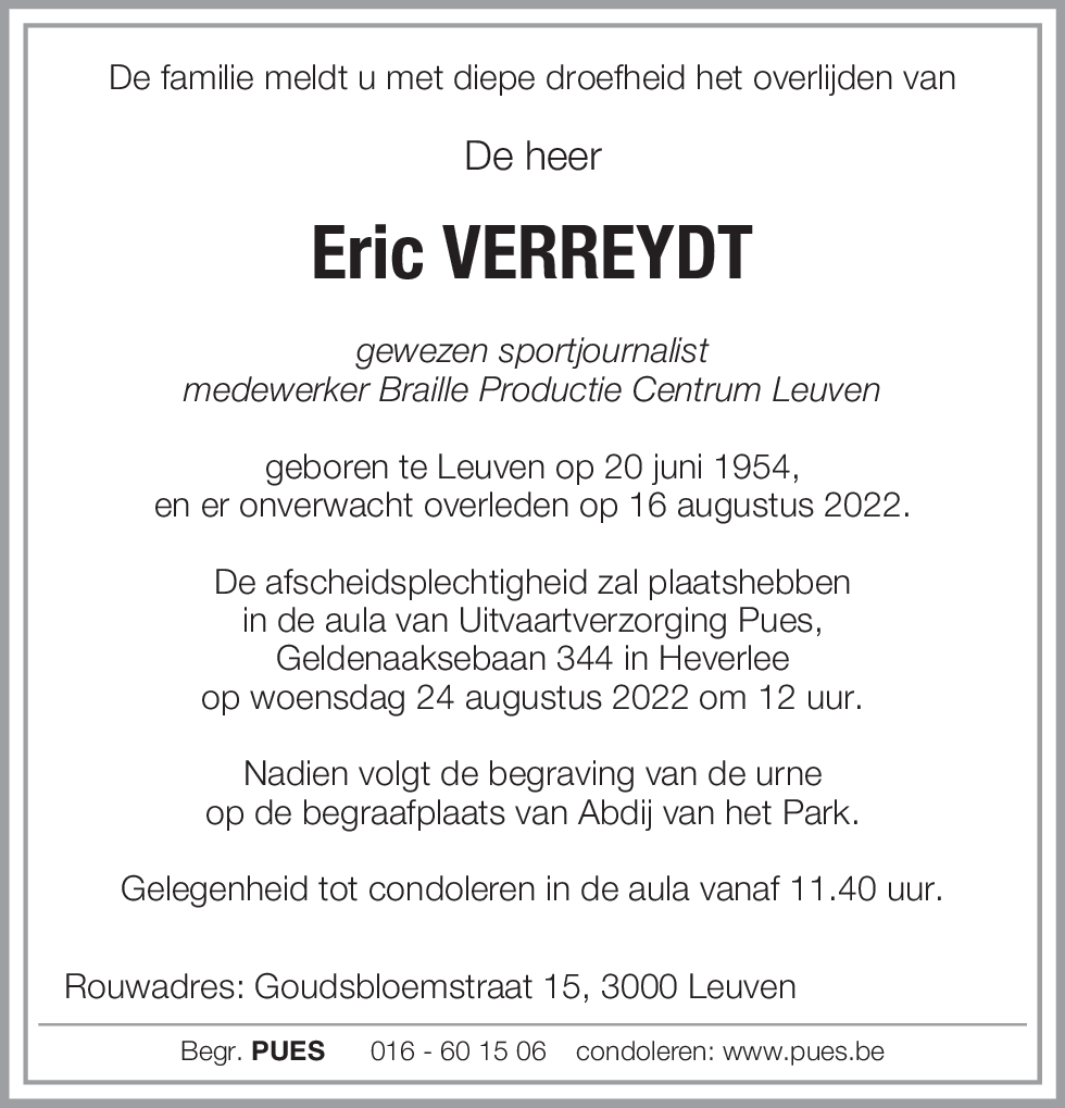 Eric Verreydt