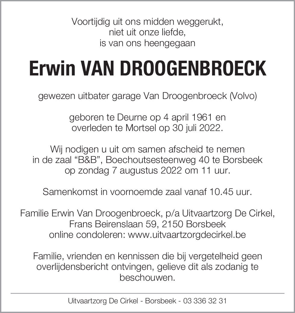 Erwin Van Droogenbroeck