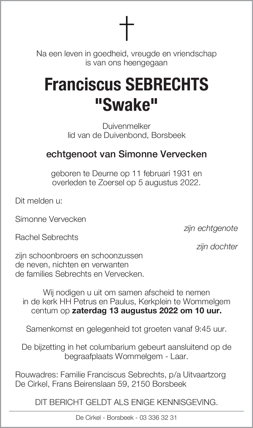 Franciscus Sebrechts