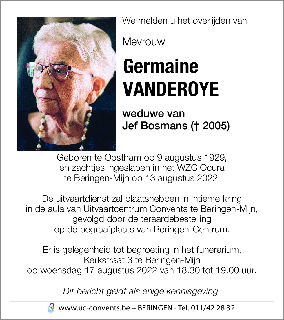 Germaine Vanderoye