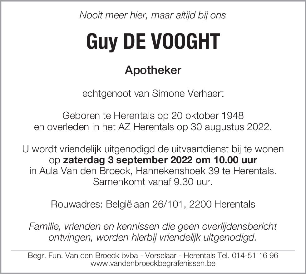 Guy De Vooght