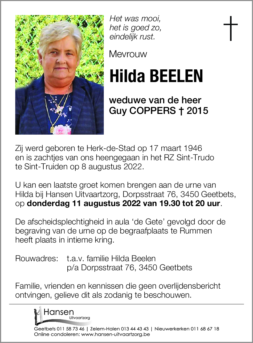 Hilda BEELEN