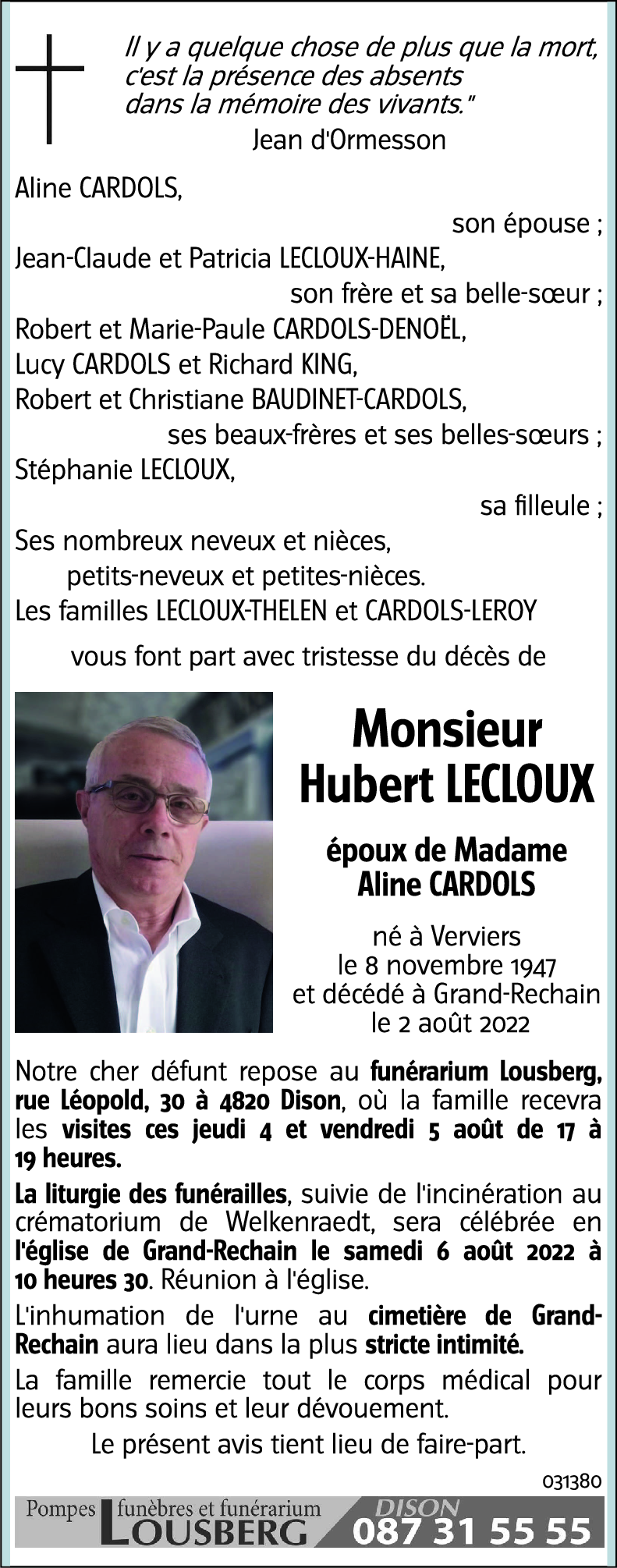 Hubert LECLOUX