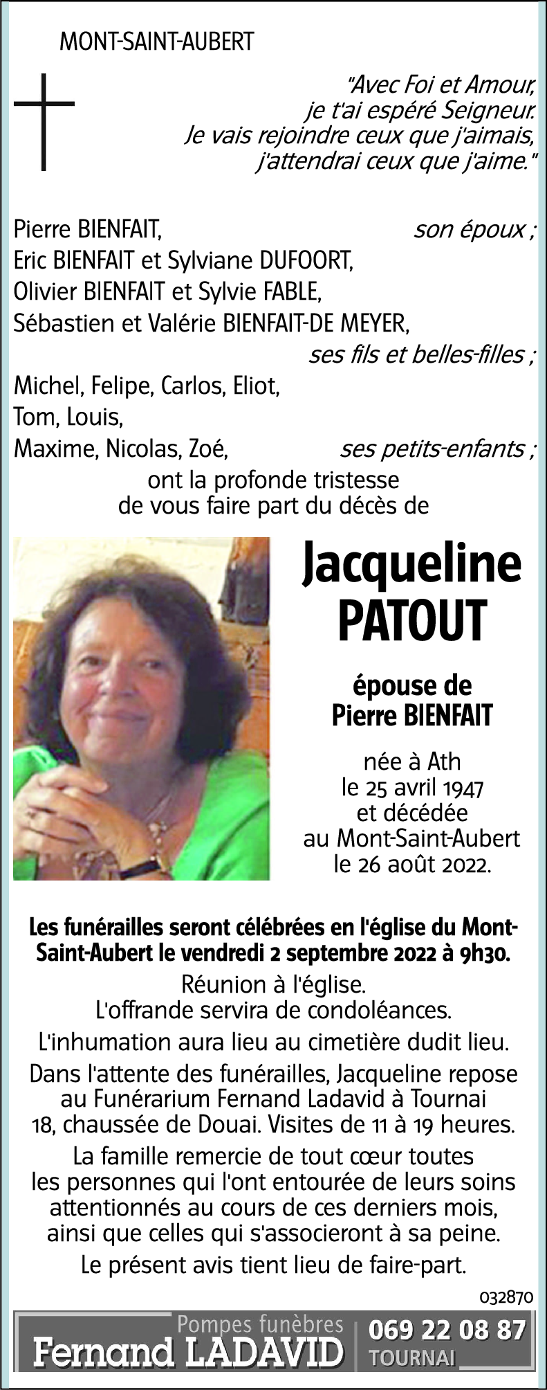 Jacqueline PATOUT