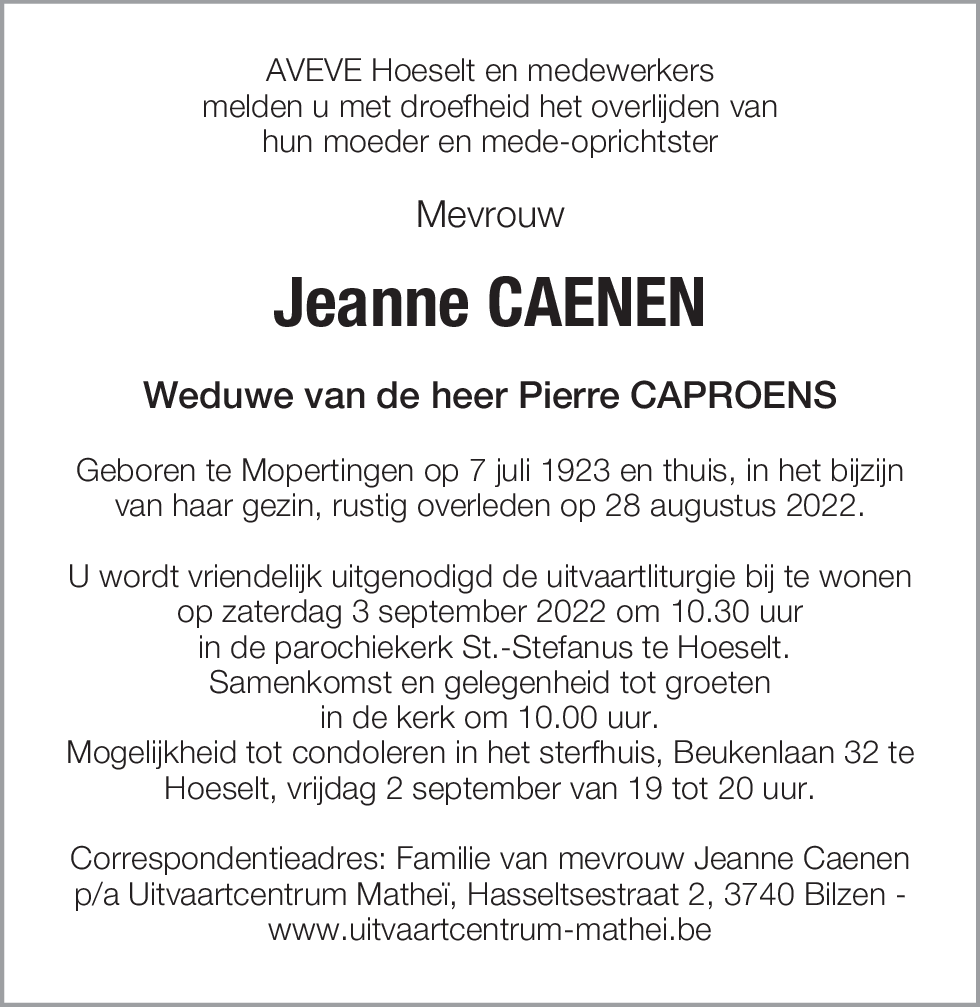 Jeanne Caenen