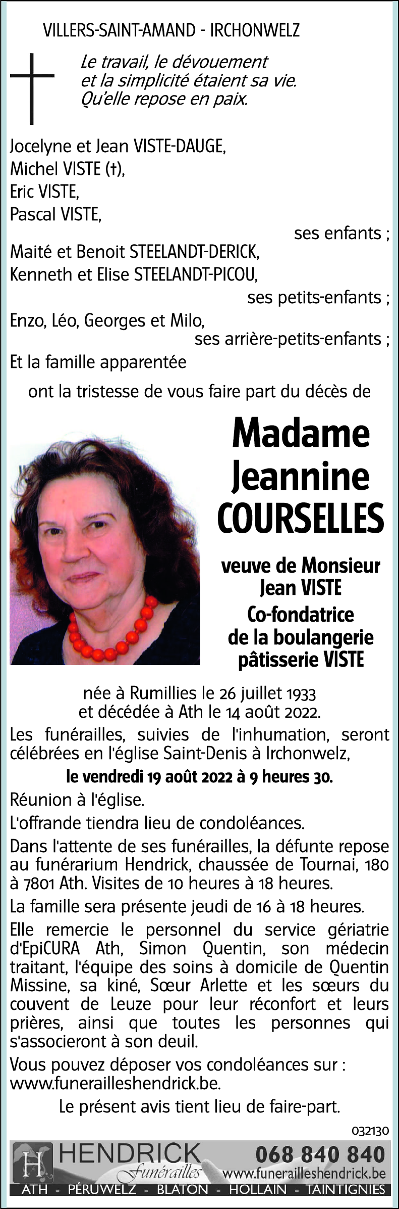 Jeannine COURSELLES