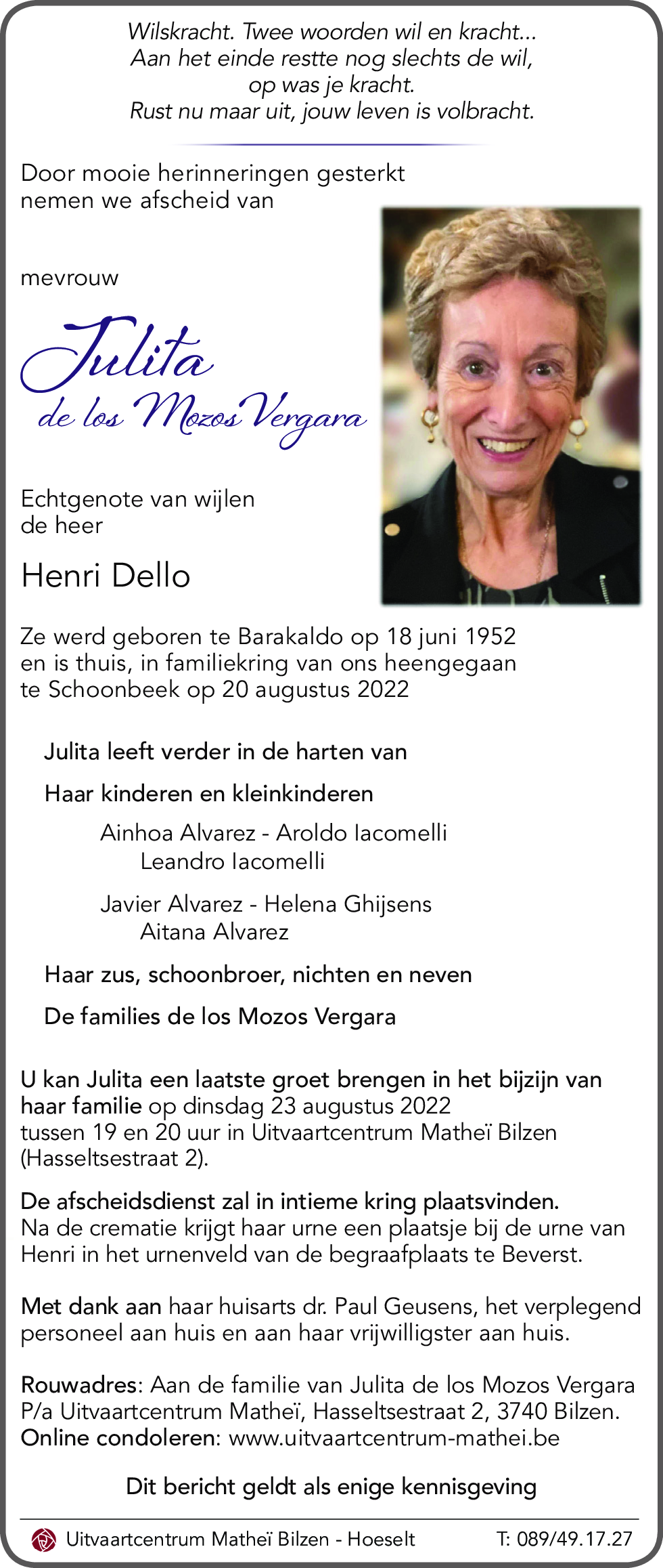 Julita de los Mozos Vergara