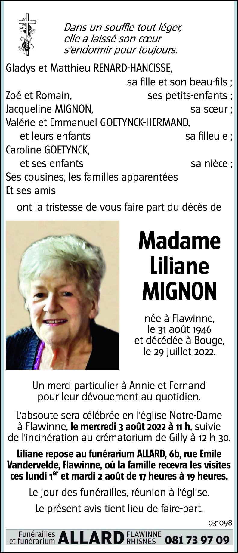 Liliane MIGNON