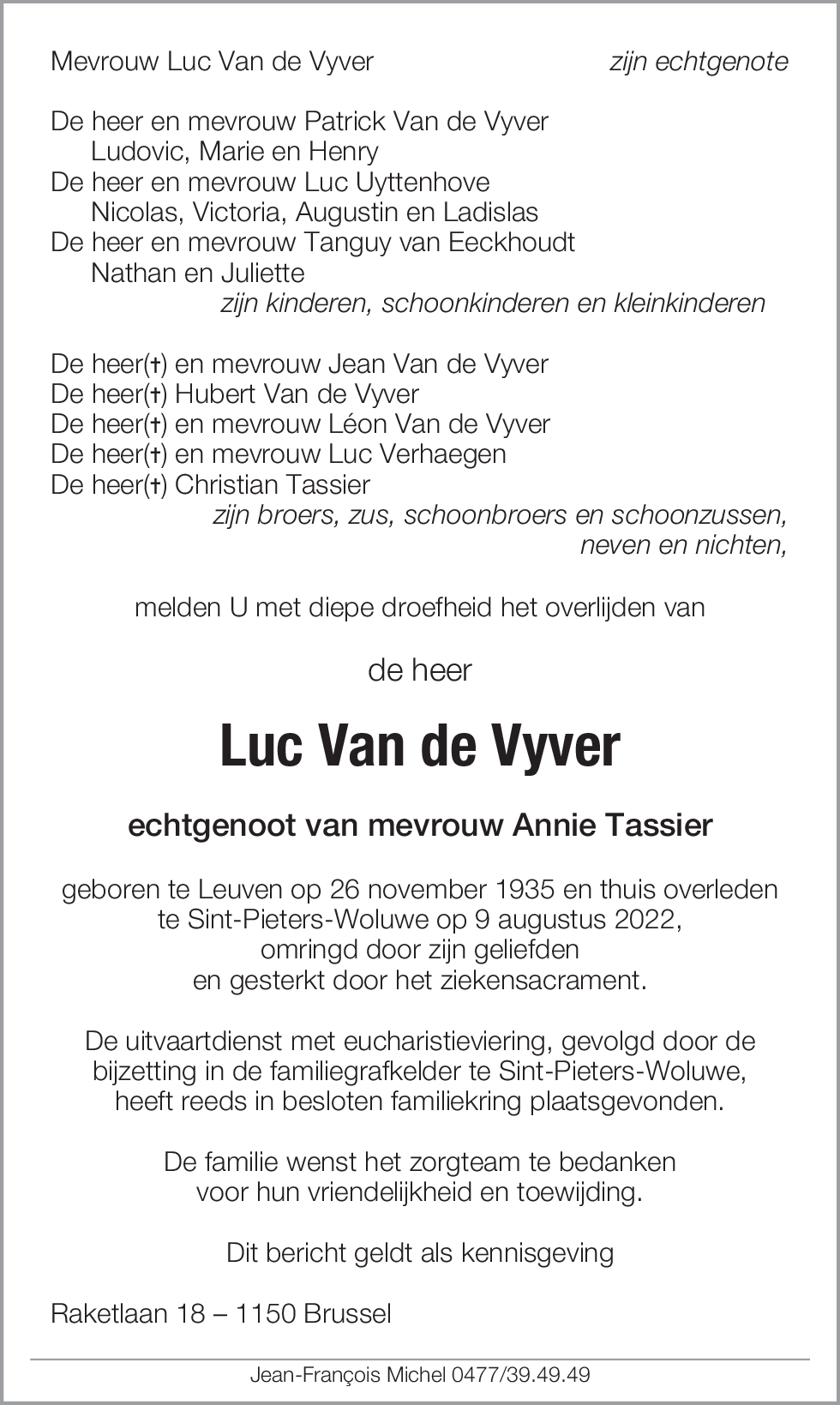 Luc Van de Vyver