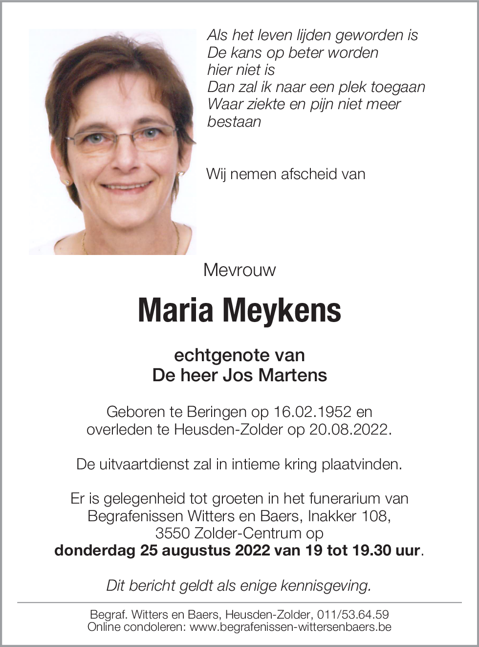 Maria Meykens