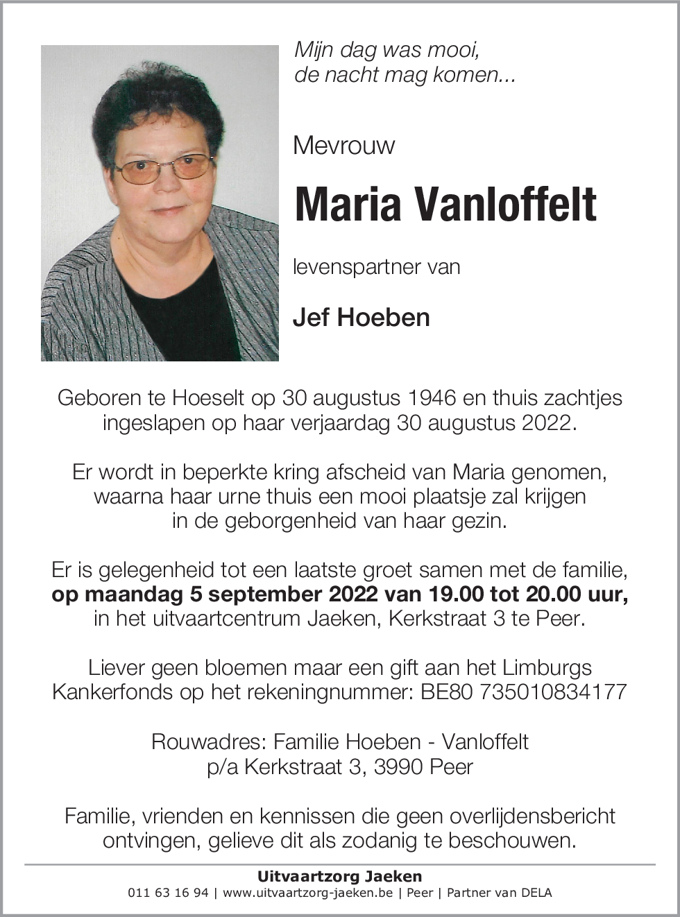 Maria Vanloffelt