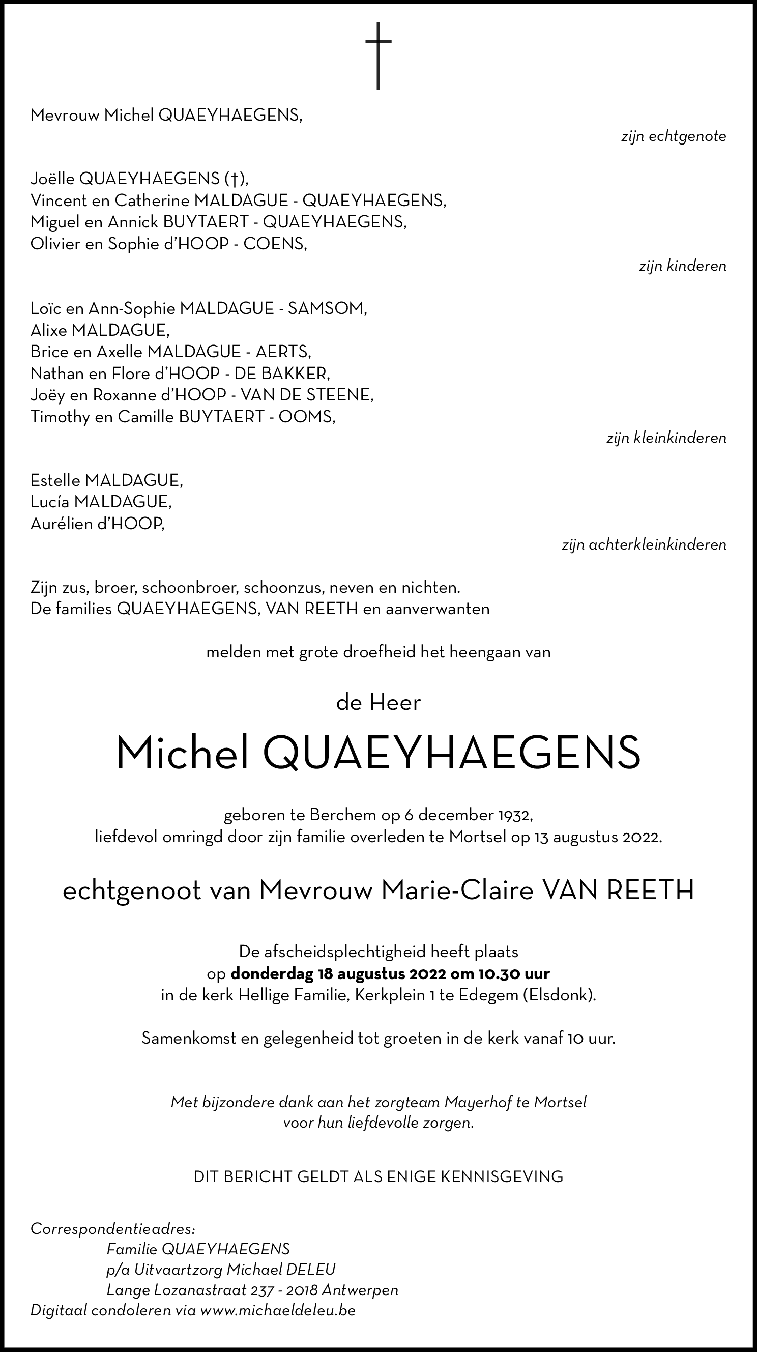 Michel Quaeyhaegens