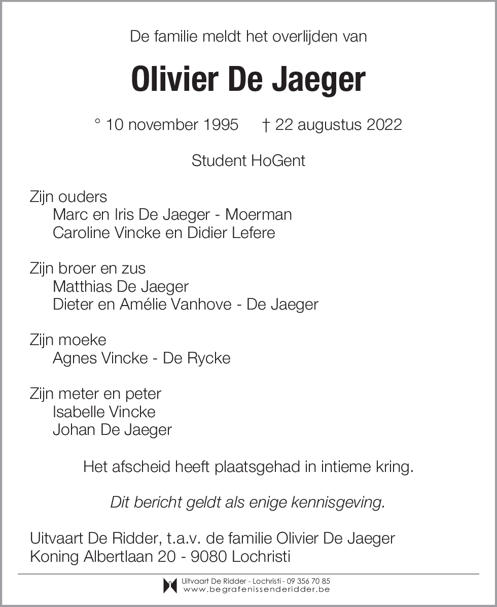 Olivier De Jaeger