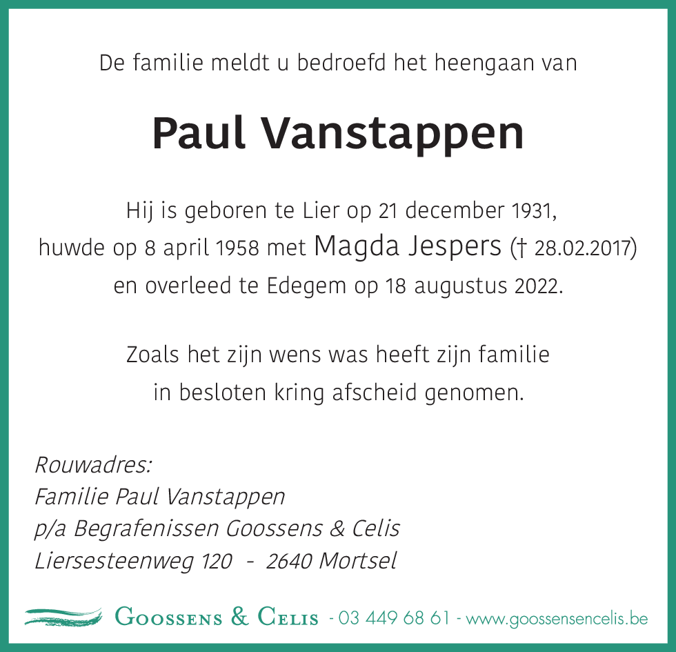 Paul Vanstappen