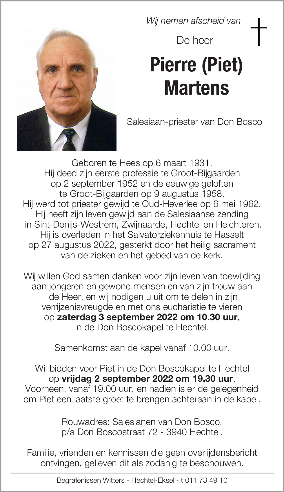 Pierre ( Piet) Martens