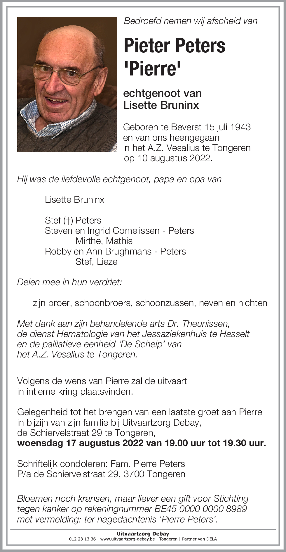 Pieter 'Pierre' Peters