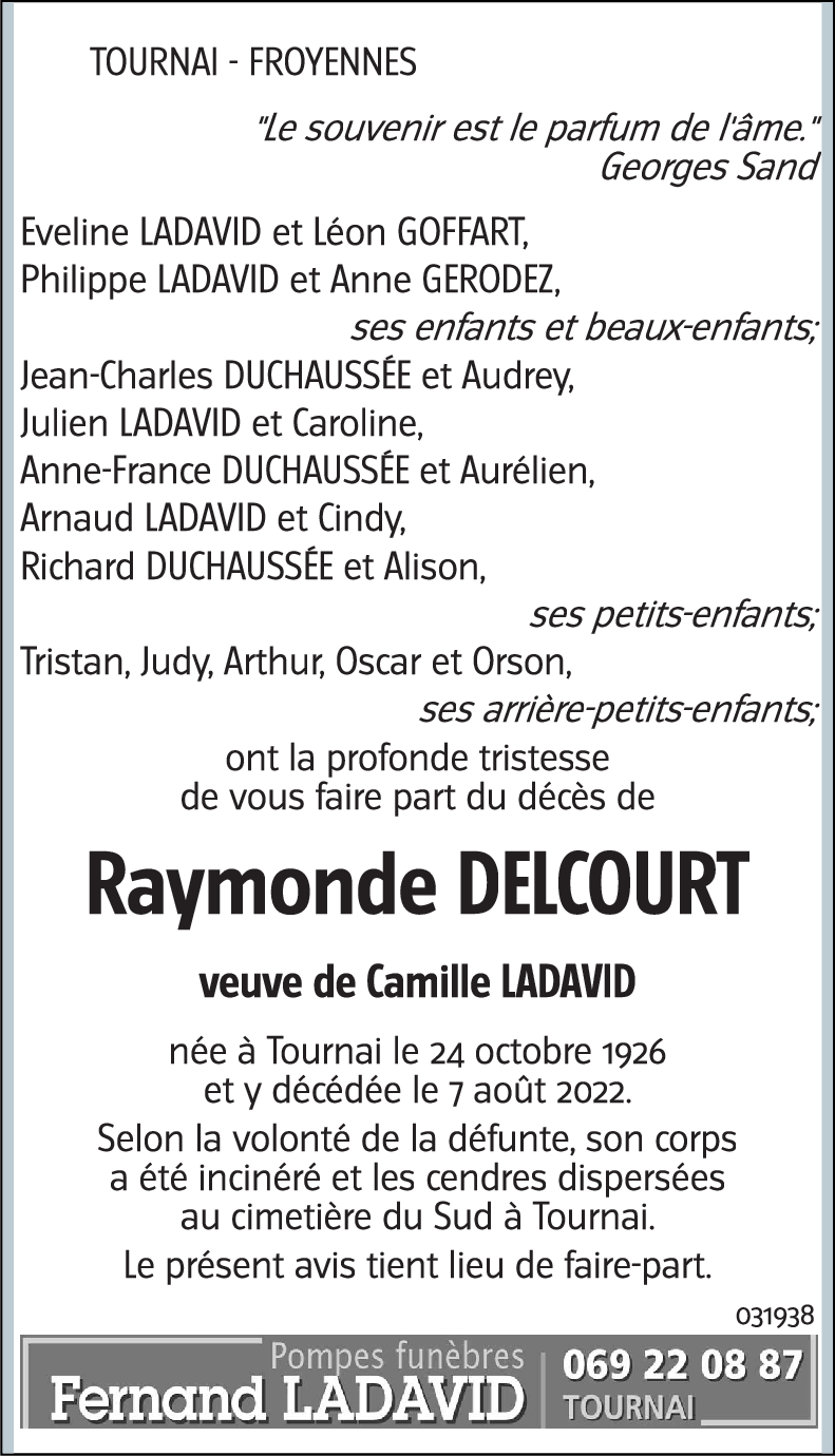 Raymonde DELCOURT