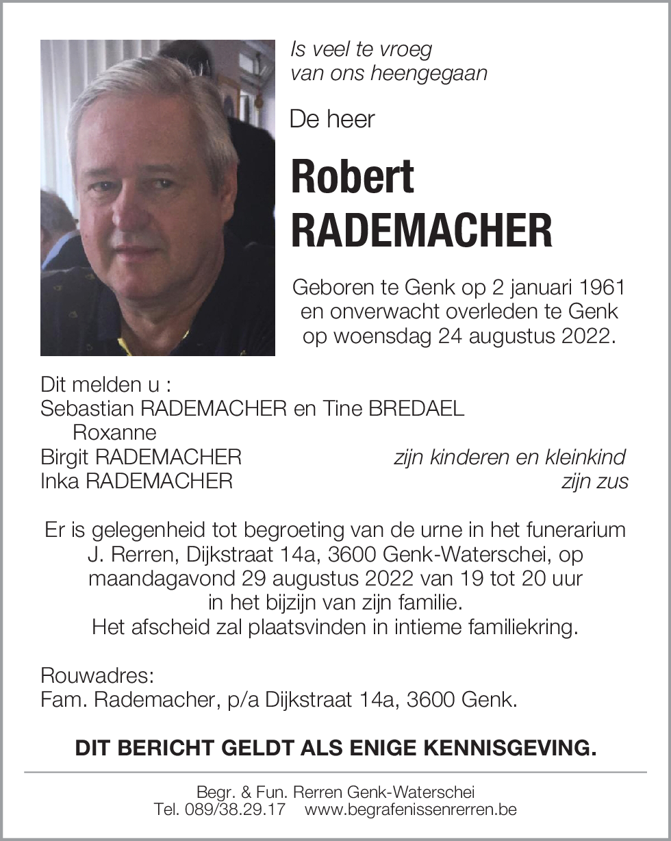 Robert RADEMACHER