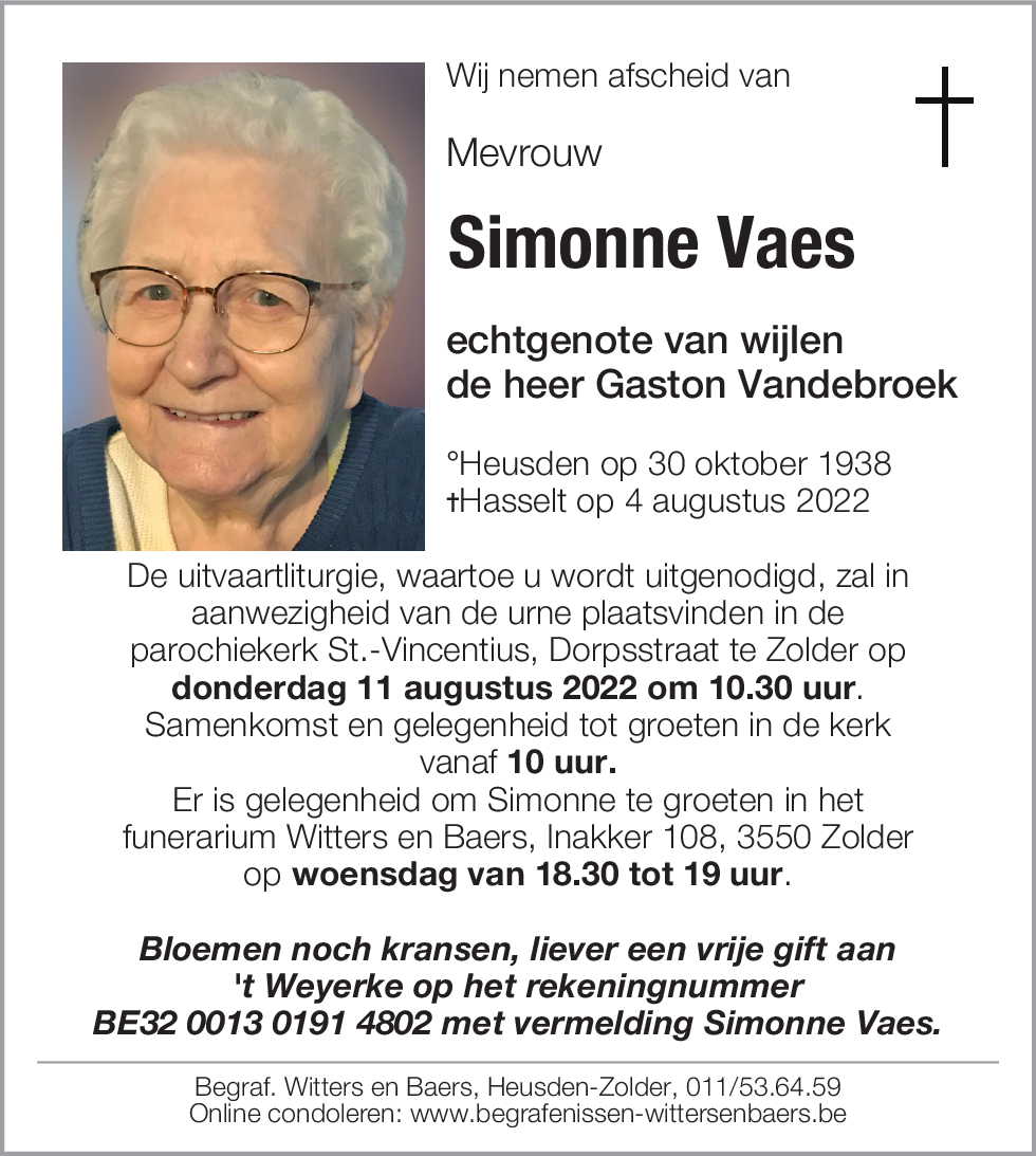 Simonne Vaes
