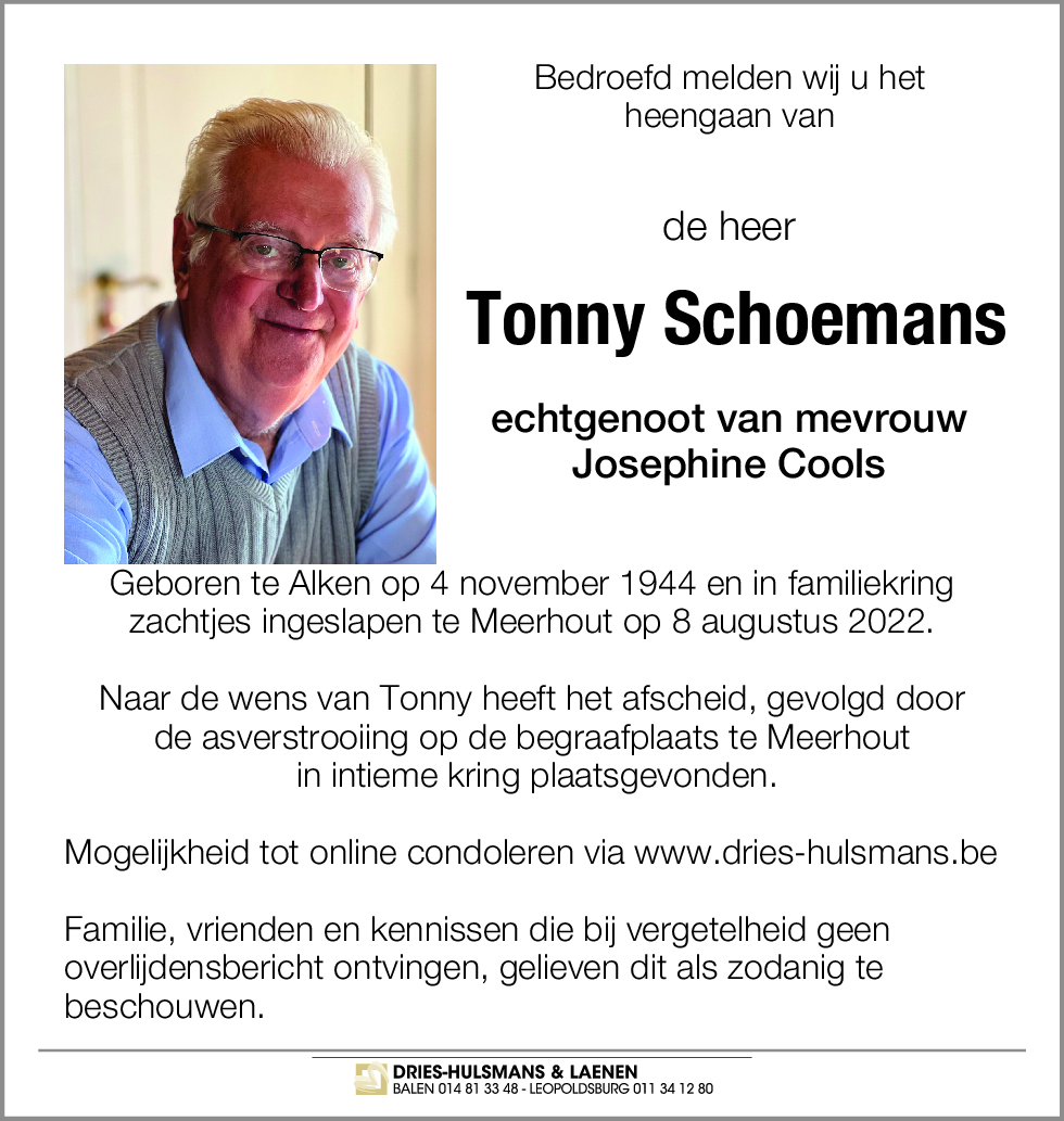 Tonny Schoemans