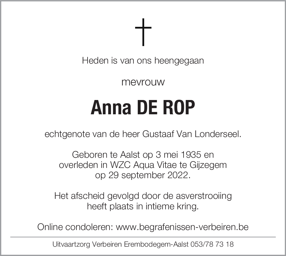 Anna De Rop