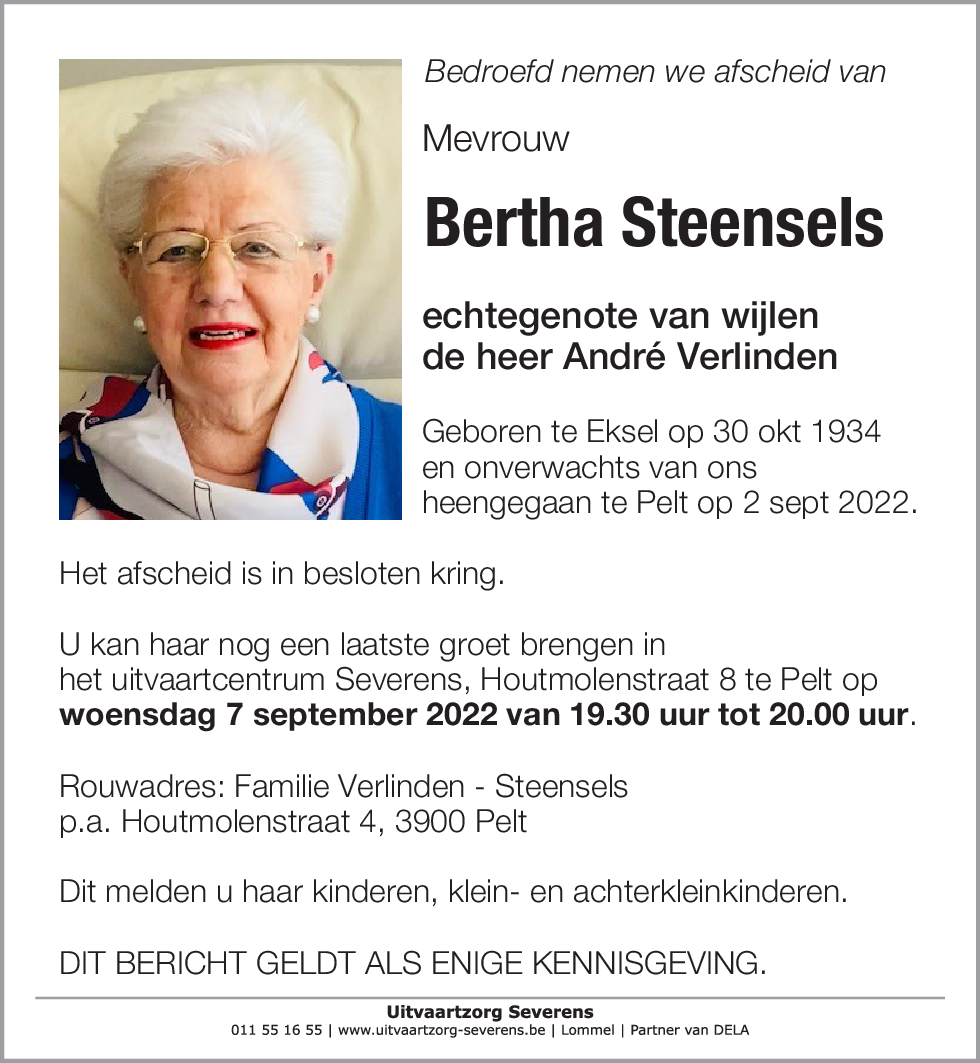 Bertha Steensels