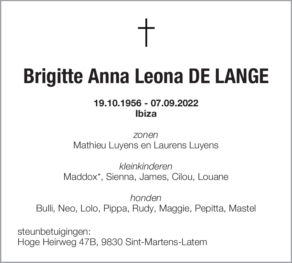 Brigitte  De Lange