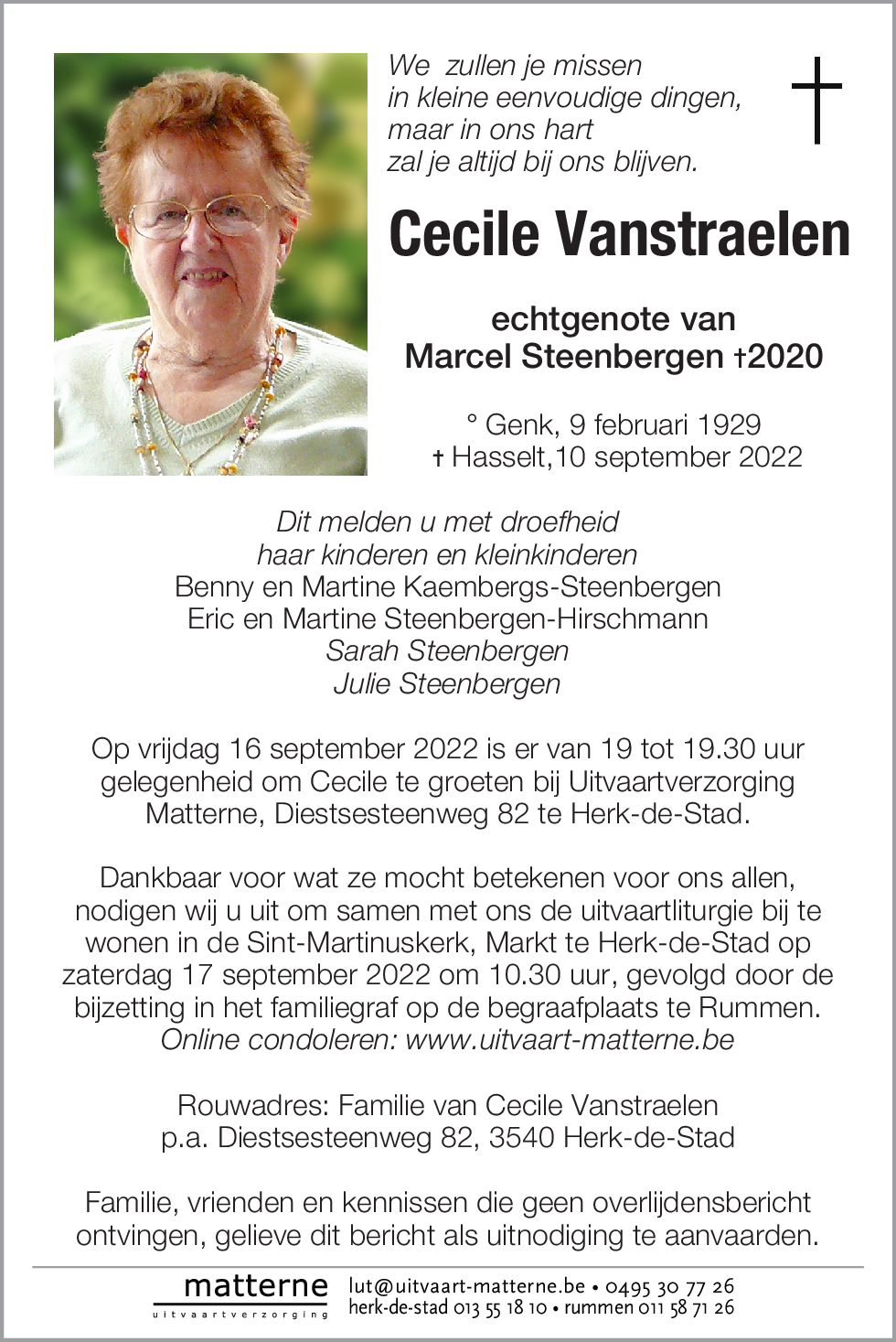 Cecile Vanstraelen