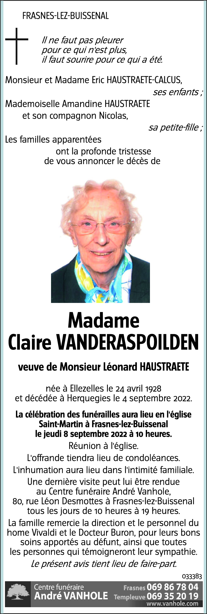 Claire VANDERASPOILDEN