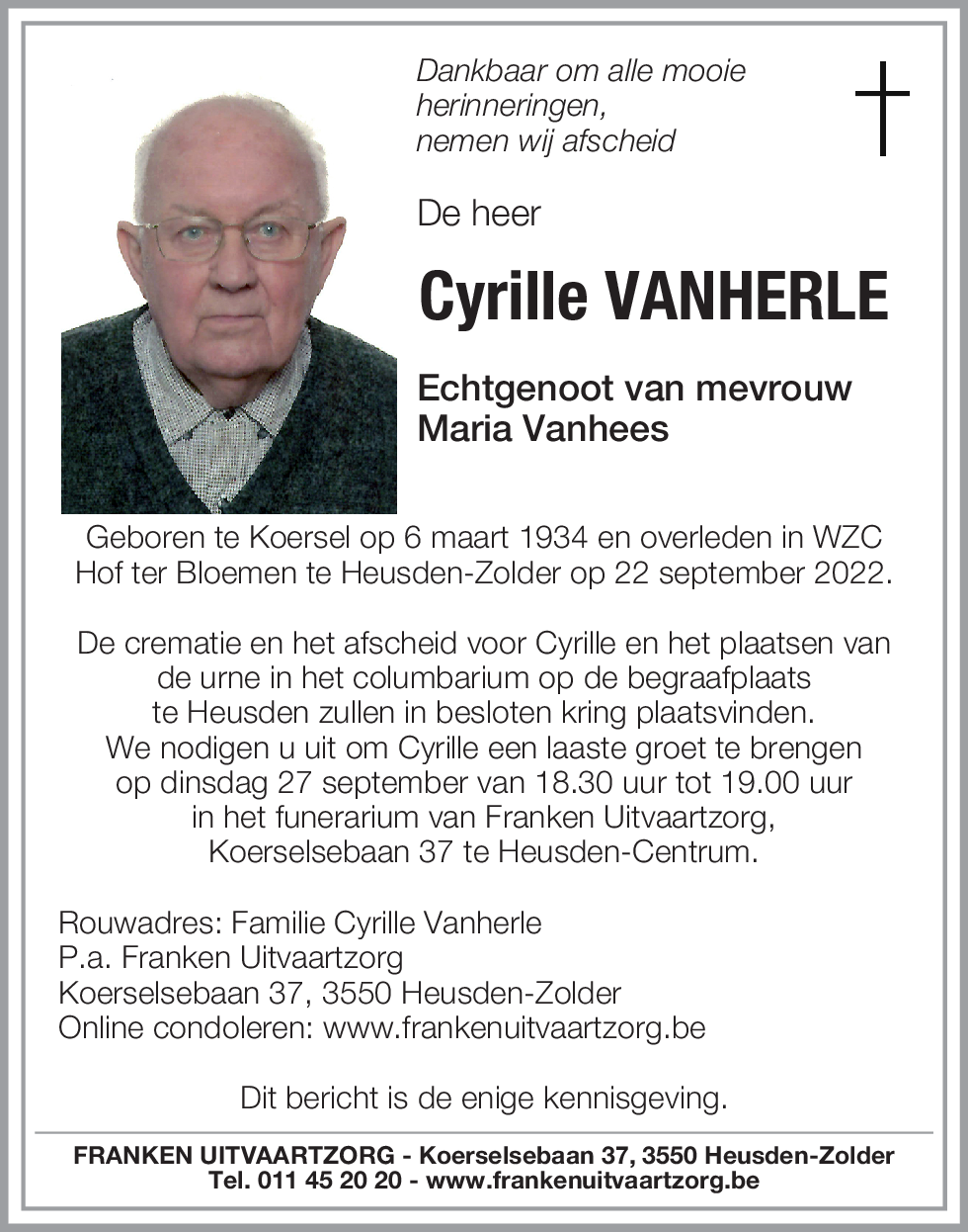 Cyrille VANHERLE