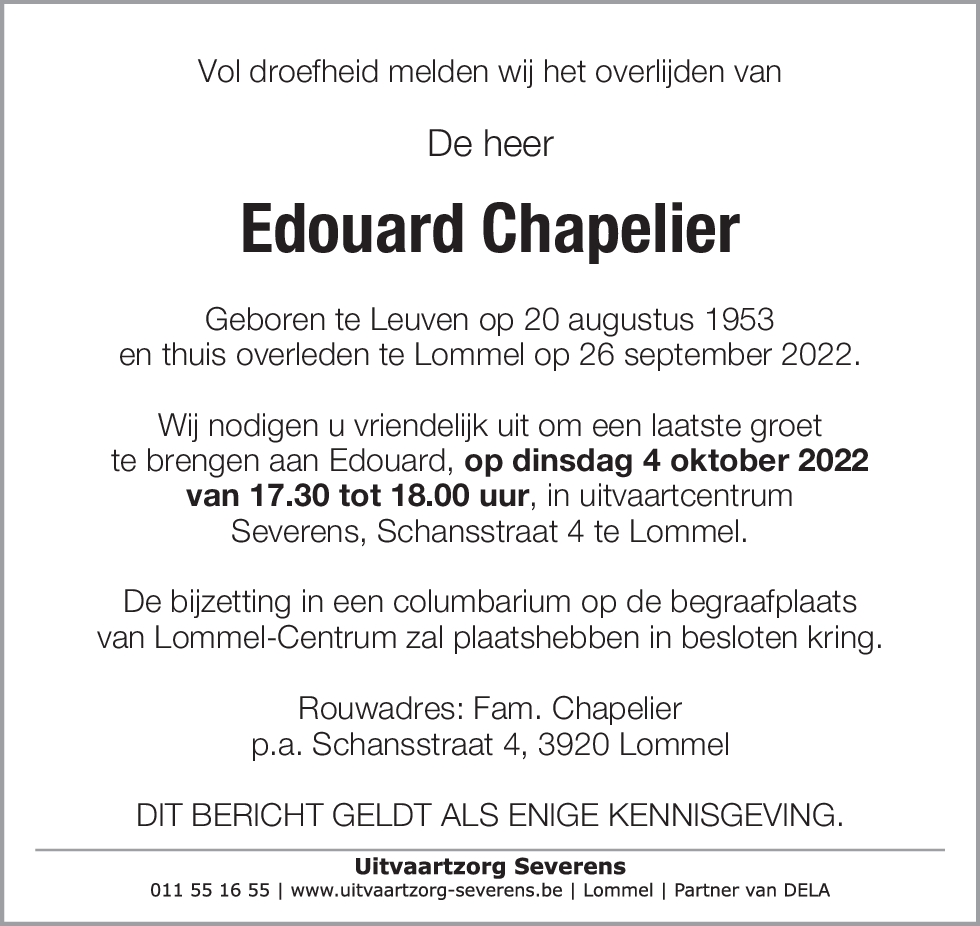 Edouard Chapelier
