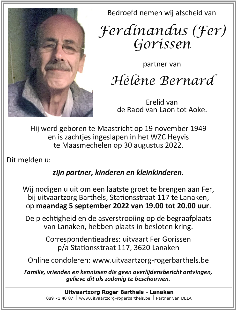 Ferdinandus Gorissen