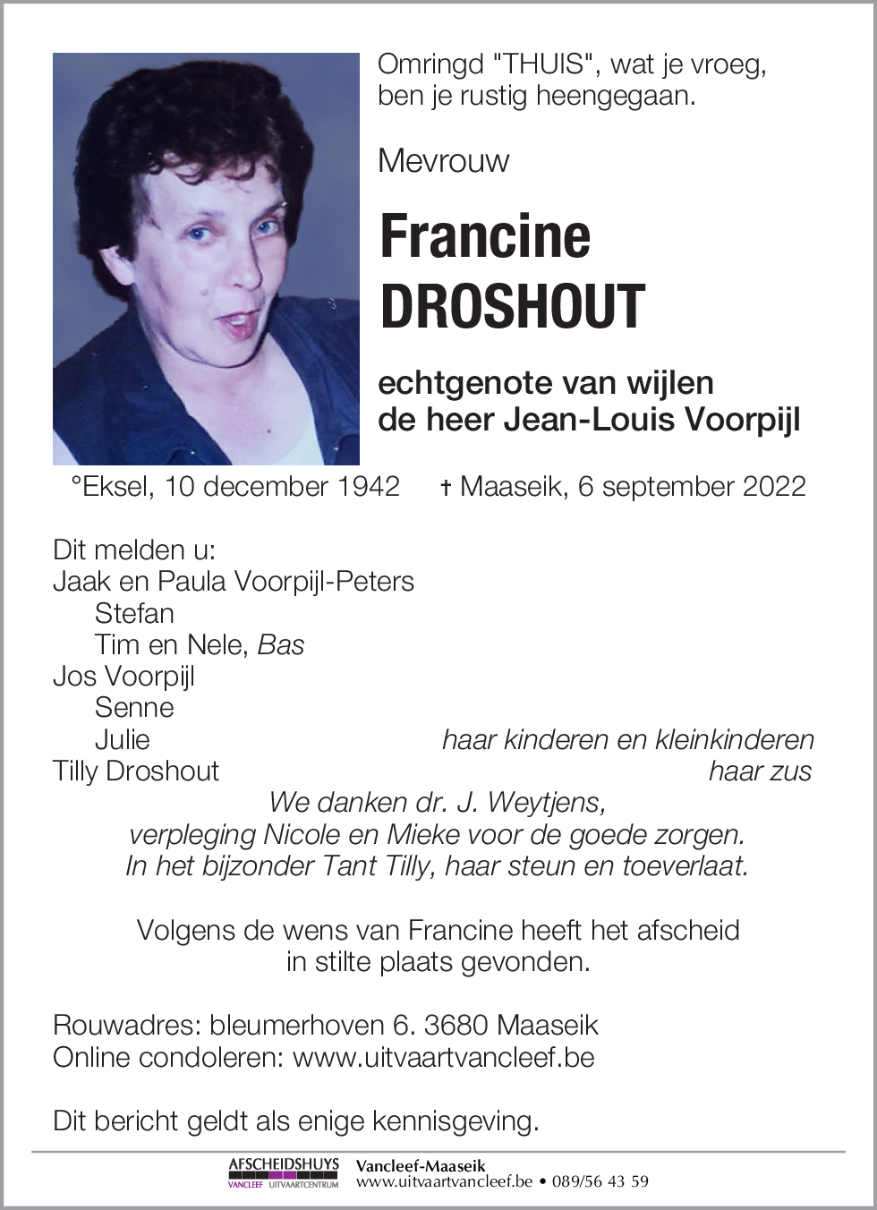 Francine Droshout