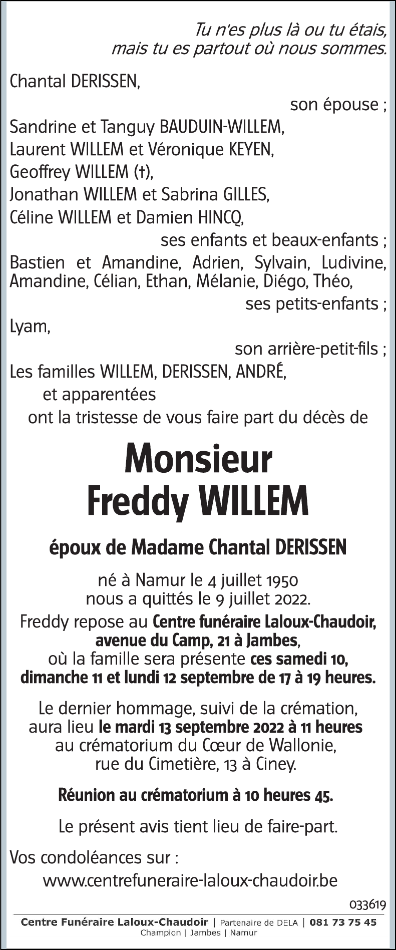 Freddy WILLEM