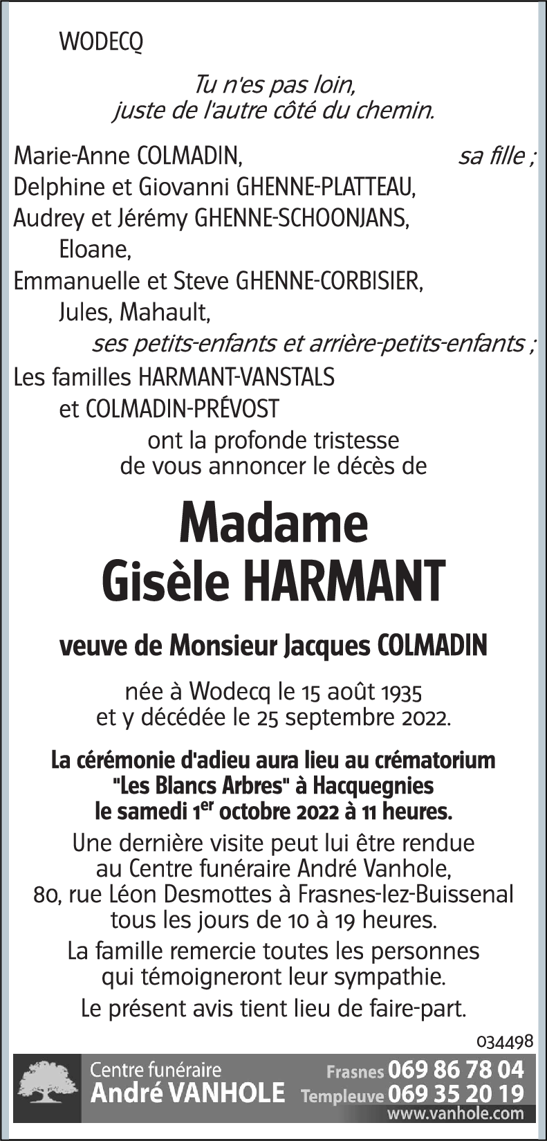 Gisèle HARMANT