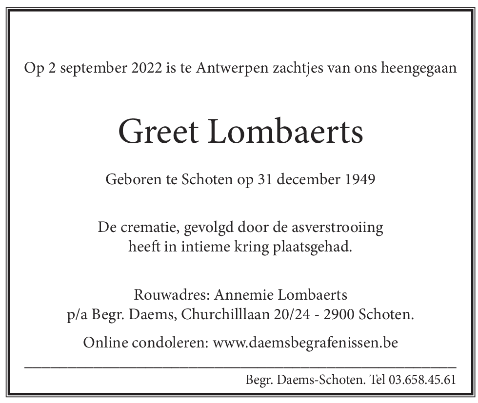 Greet Lombaerts