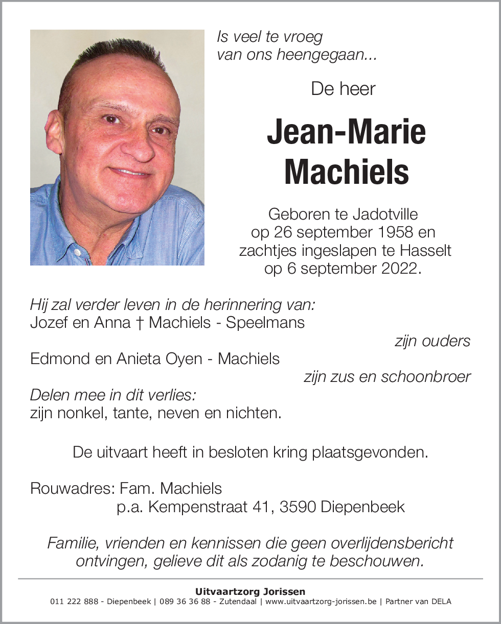 Jean-Marie Machiels