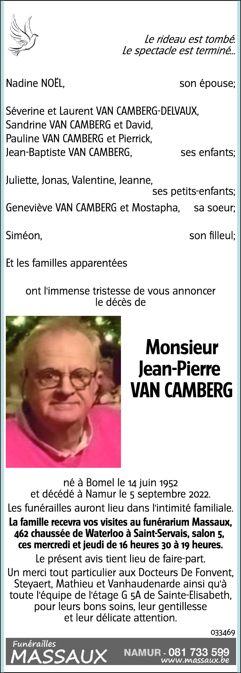 Jean-Pierre VAN CAMBERG