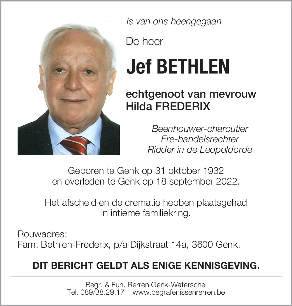 Jef BETHLEN