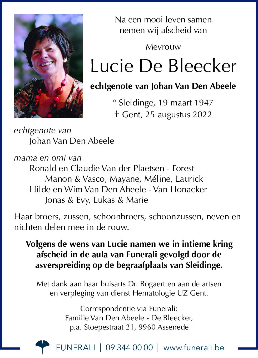 Lucie De Bleecker