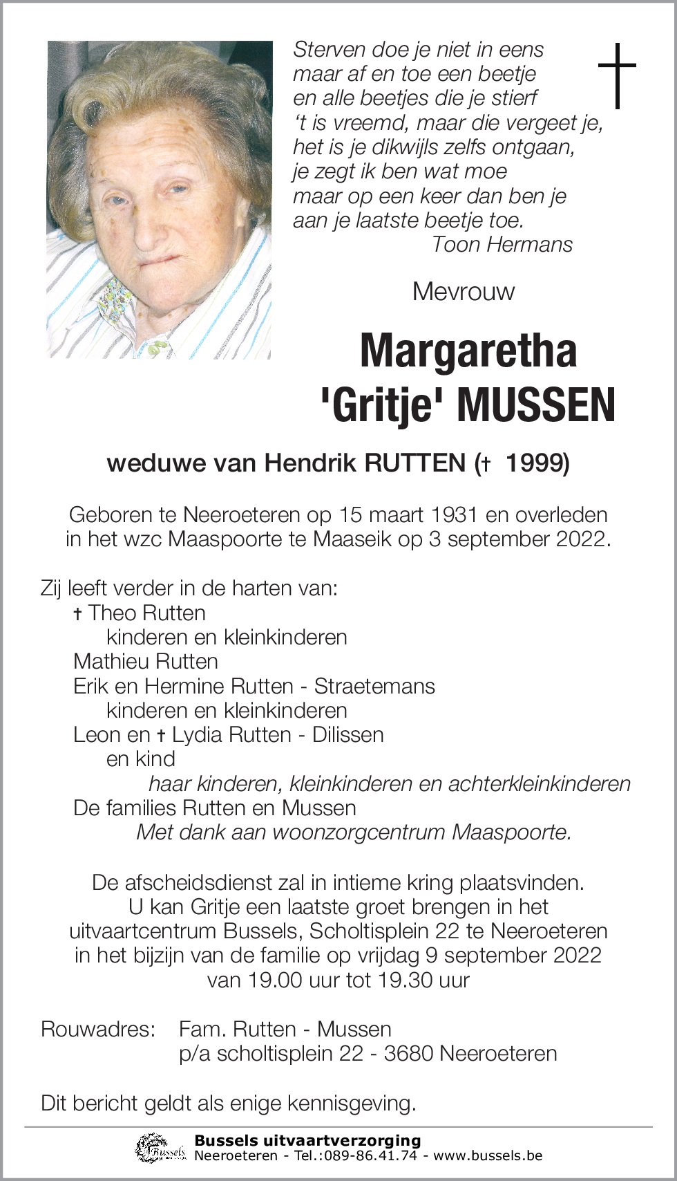 Margaretha MUSSEN