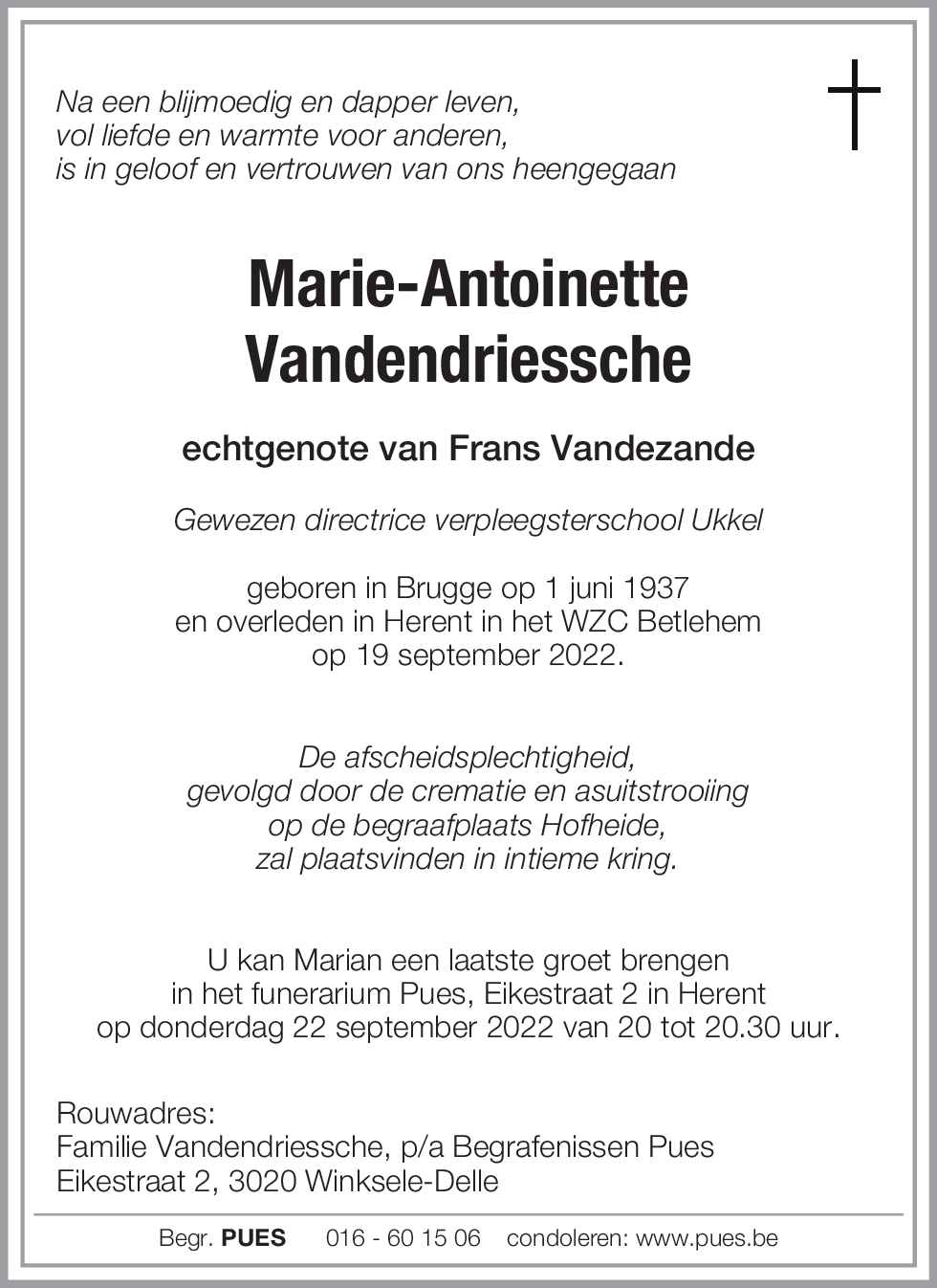 Marie-Antoinette Vandendriessche