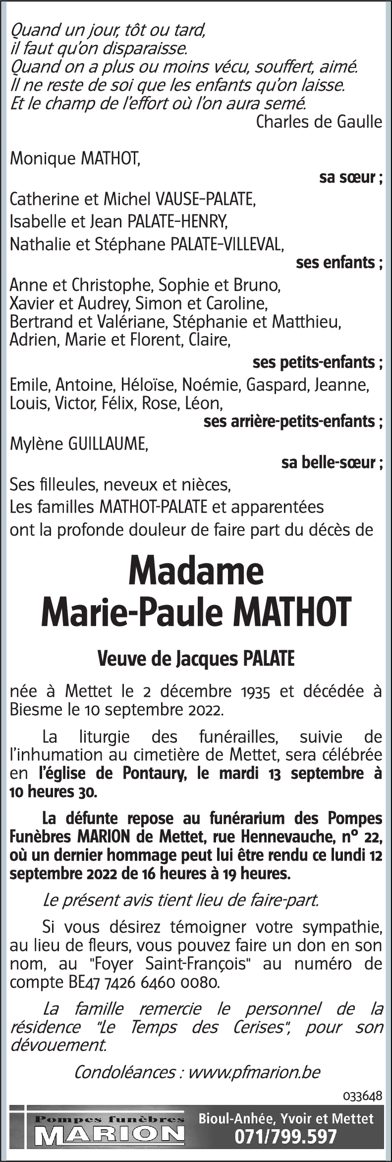 Marie-Paule MATHOT