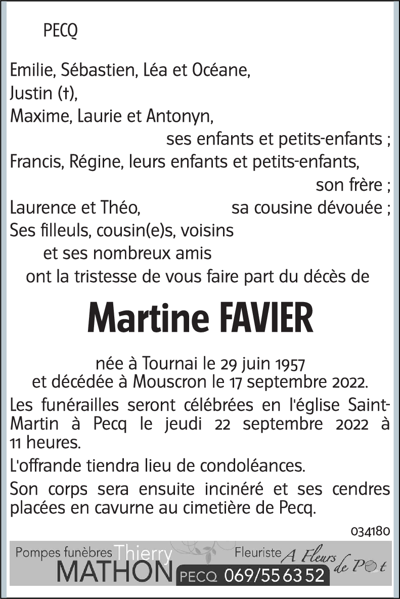 MARTINE FAVIER